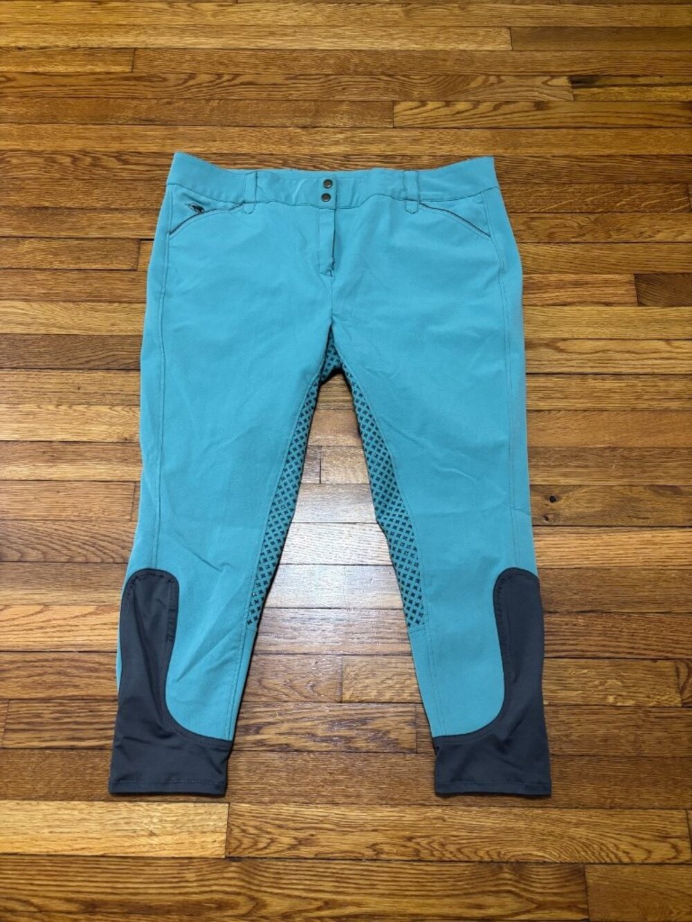 Piper by Smartpak Women’s Riding Breeches Size 44R Turquoise Equestrian Pants